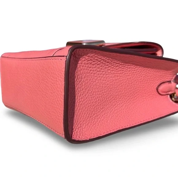 Coach Mini Pepper Crossbody Pebbled Leather Bag Crossbody | Taffy | C6778 - Picture 10 of 16